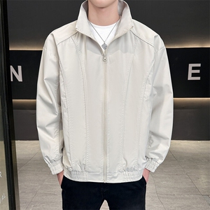 新款中性风户外夹克男立领纯色上衣冲锋衣外套A157B-JK7866-P60图片