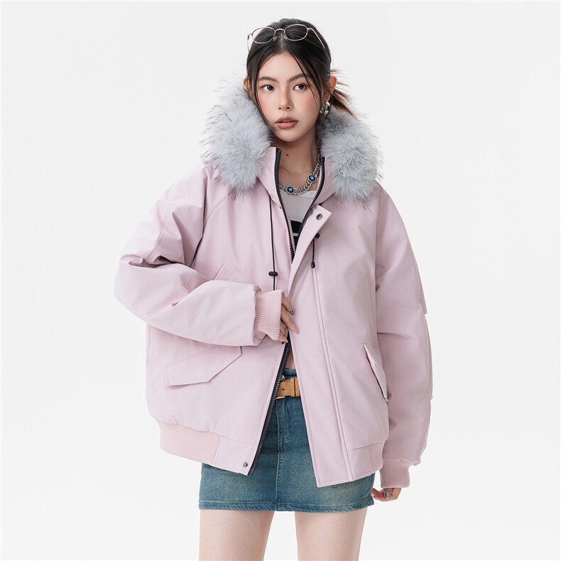 派克棉服貉子毛加厚外套,男装棉衣,星座1206（原A206）