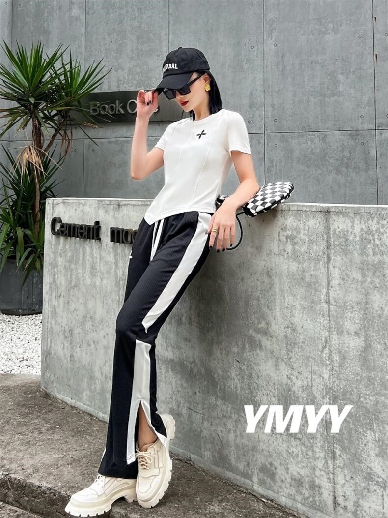 现货夏季新款运动套装，女装职业装，依美依缘