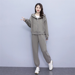 2023新款加绒加厚时尚休闲运动套装,女装运动套装,凯瑟曼