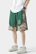 2024夏季新款无影墙大码菠萝格小熊短裤M-5XHK23552-特P25，男装牛仔裤，电商A022