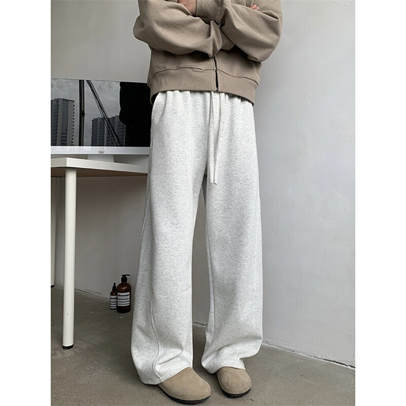 美式弯刀卫裤男春秋潮牌宽松情侣休闲裤百搭运动长裤子K0165-P37，男装休闲裤，星座308B-1