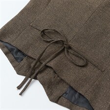 春夏季商务凤呢料西装领双排扣系绳马甲XZ402-2-MJ89批65（S-XL），男装西服套装，星座402-2