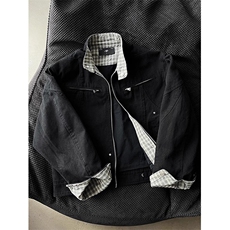 高品质低退货水洗外套男棒球服美式高街工装夹克513AJK2501P77，男装夹克，星座513A