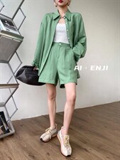 【AI·ENJI】艾恩纪夏季新品气质简约料套装，女装职业装，AI·ENJI 艾恩纪
