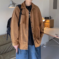 长袖衬衫男港风日系高品质灯芯绒外套C0041P35，男装衬衫，星座1116-2