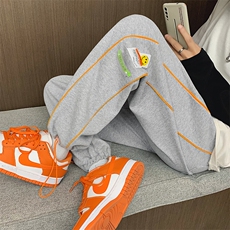 ！2023春夏新款潮牌中性运动裤男女百搭束脚裤卫裤K2029P50，男装休闲裤，电商B220