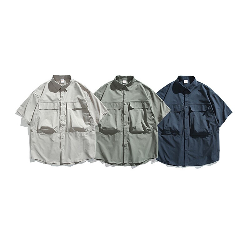 2025夏季新款原创潮牌日系男装衬衫CS316，男装衬衫，电商A101（原外27）