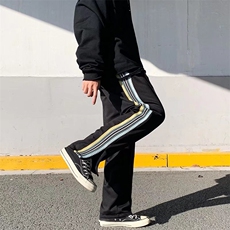 条纹运动长裤男秋冬款美式hiphop裤子B685P30，男装休闲裤，星座1116-2