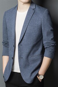 西服男秋季潮款休闲商务小西服上衣中年男士单西外套ASD2236-P190图片