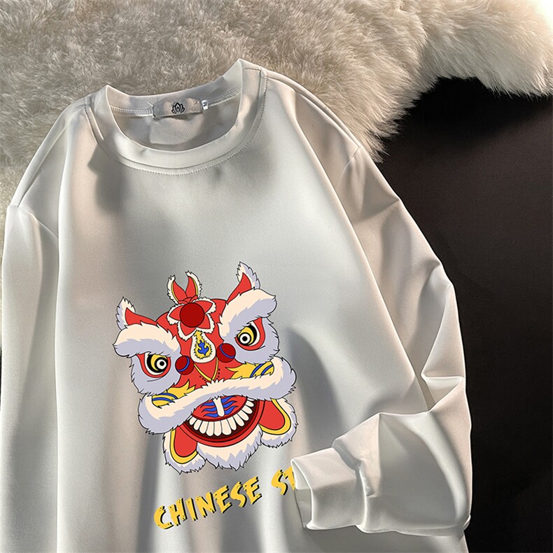 T4195-P25加绒款-P35简约帅气百搭长袖t恤男大码胖子卫衣,男装卫衣,电商A040