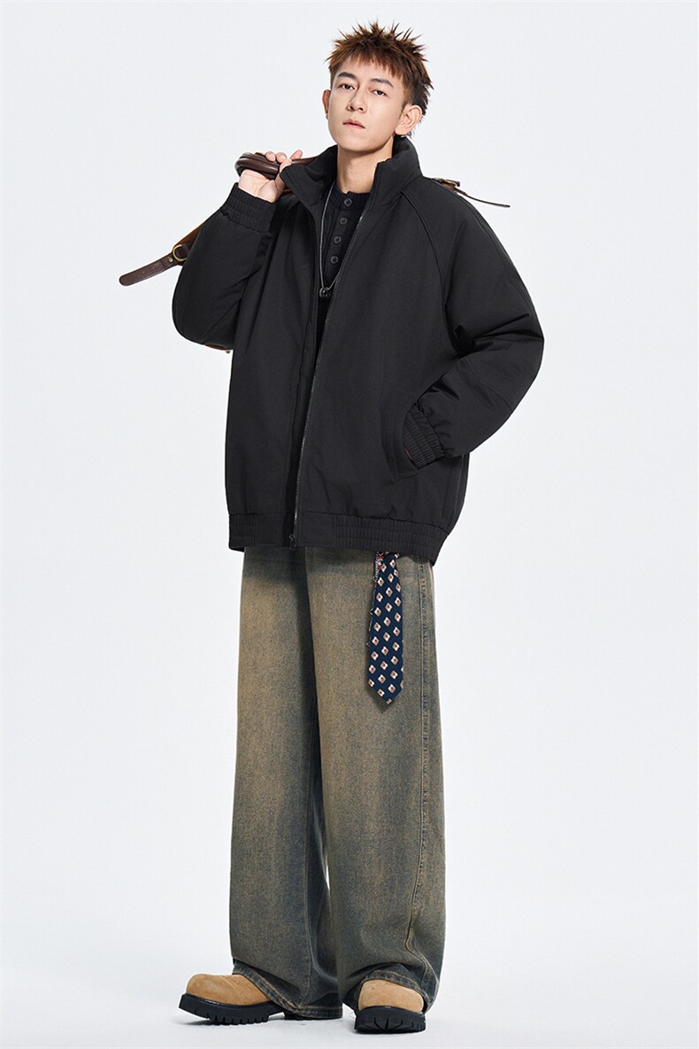棉衣男宽松面包服防风防水加厚棉袄DSA157B-M8834-特P65,男装棉衣,电商A157B