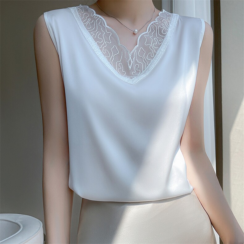 2025年夏季百搭宽松型无袖时尚百搭通勤背心，女装背心吊带，绒宛羊绒