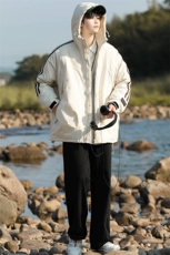 冬上新加棉加厚时尚棉服学生连帽棉衣外套男女8321-P110控价158，男装棉衣，电商A441-1