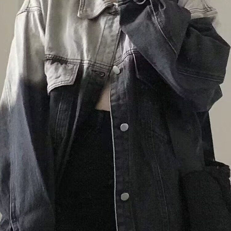 DJK8892-P60复古扎染渐变牛仔外套男美式工装夹克上衣潮-网图现货,男装夹克,星座603-2