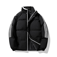 织带条纹三条棉服冬季男女情侣棉衣面包连帽服YY9880，男装棉衣，星座1206（原A206）