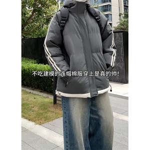 现货高品质美式高街冬季重磅三防加厚羽绒棉衣连帽冲锋外套厚图片
