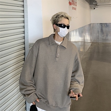 E19P56卫衣男潮流风景字母设计卫衣学生休闲无帽卫衣外套男，男装卫衣，星座512-6