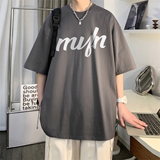 抖音得物二开现货220克夏装重磅美式高街宽松短袖t恤MT289，男装T恤，电商A486-1