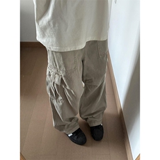 美式复古cleanfit多口袋工装裤男女宽松阔腿休闲长裤KX825，男装休闲裤，星座1116A（原606A-3）