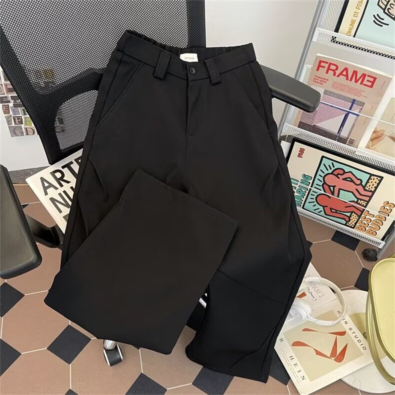 新款潮男西裤直筒裤帅气休闲长裤宽松抗皱免烫1008-LX15633-P53,男装西裤,星座1008