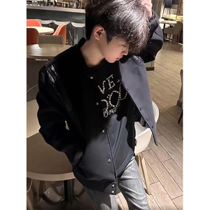 撞色棒球服外套女春秋2025年新款韩版休闲百搭复古夹克 J8035图片