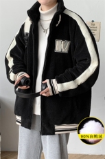 冬装港风加绒羊羔绒简约外套羊羔毛羽绒服男女8161-P185控价258，男装羽绒服，电商A441-1
