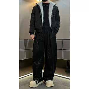 DD337P115 美式复古座山雕棉服图片