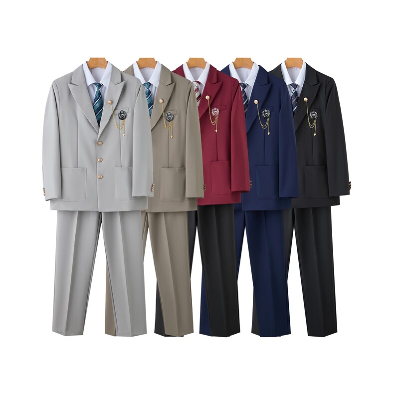 西服套装男士韩版潮流痞子帅气百搭长裤2025秋冬ins外套W6720-P95，男装西服，星座412-3