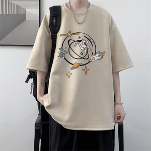 麂皮绒短袖t恤男大码半袖男 JD82142-P25图片
