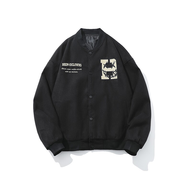 白底-美式高街字母印花棒球服外套男9020-P108,女装短外套,电商B380（原B361）