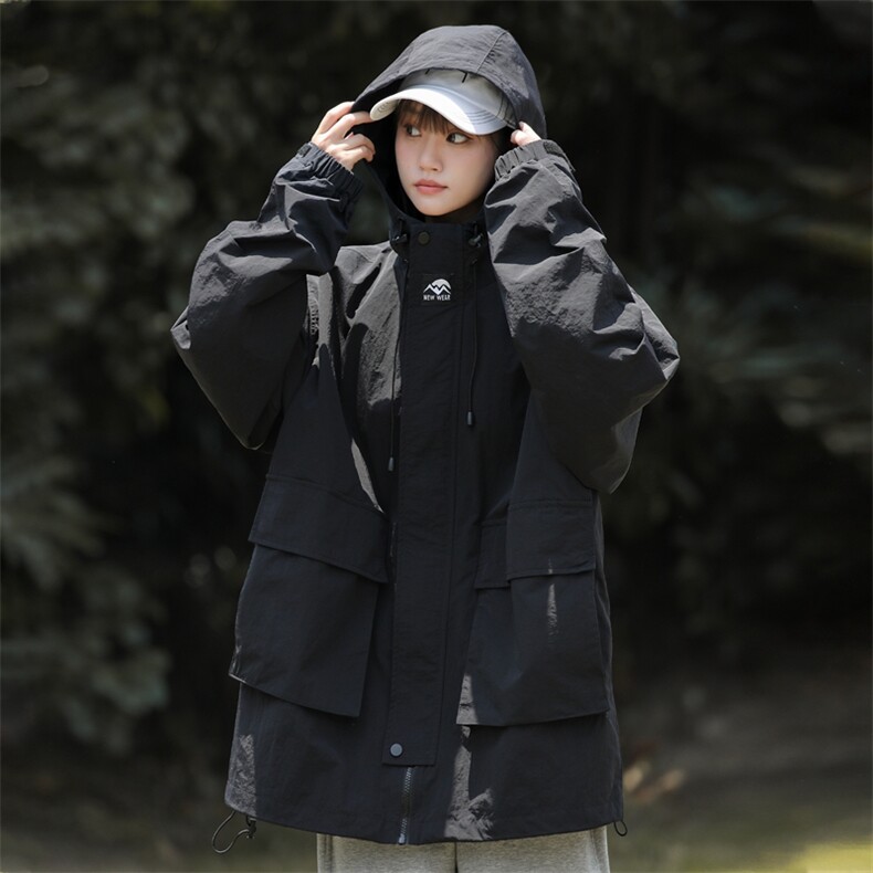 春季新款现货三防户外夹克男连帽冲锋衣外套DSA157B-J93-P60,男装夹克,电商A157B