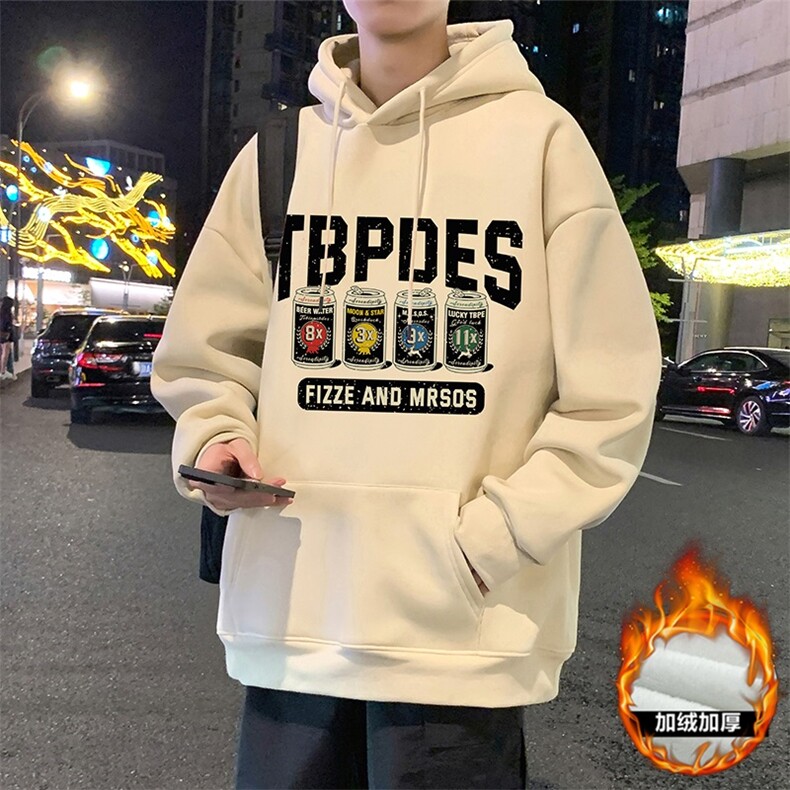 CM093P60加绒65新品重磅纯棉纯棉连帽卫衣秋冬外套美式帽衫,男装卫衣,星座304A-1