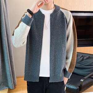 秋冬季外套男潮流韩版毛衣外穿针织衫男装秋装开衫DS842T图片
