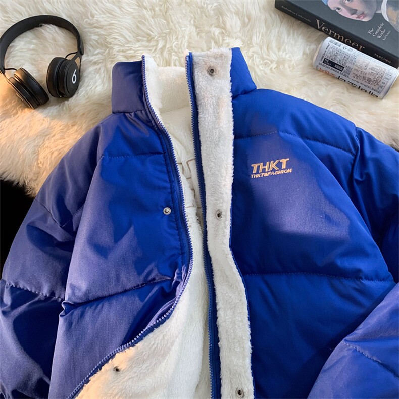 双面穿2023情侣棉衣男女棉服宽松棉袄面包服冬装3321-P100控148,男装棉衣,星座207