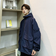 港风时尚简约两面穿夹克男韩版潮流青年外套A090-JK72P115限138，男装夹克，电商A089-1