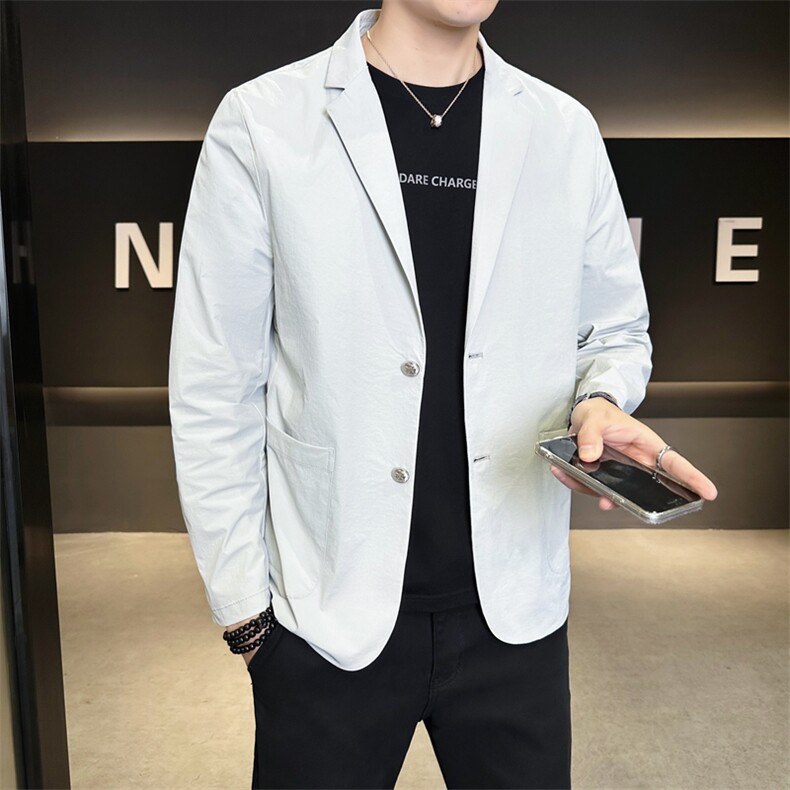 春季新款商务风西装外套男休闲西服男士西服JK02628-P83,男装西服套装,星座308B-2