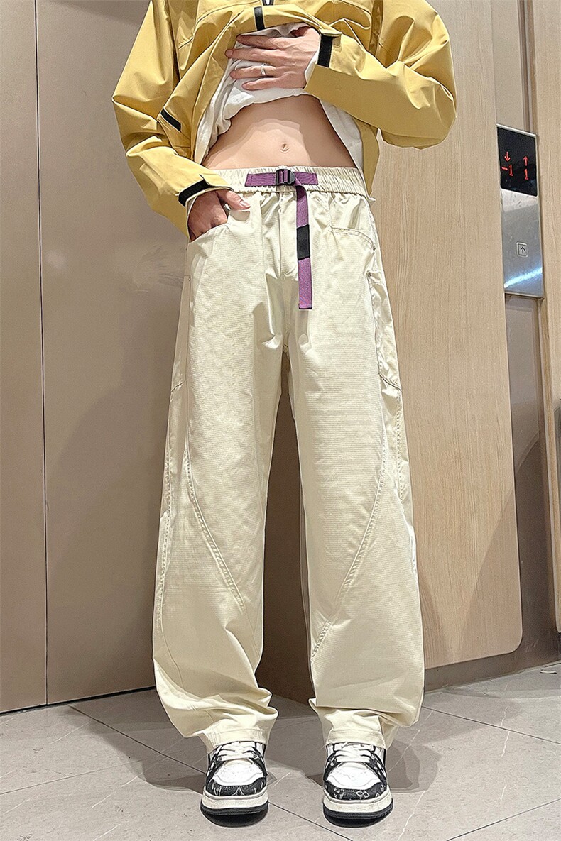 K115-P48弯刀裤秋季宽松男女同款美式工装直筒裤（有做加绒）,男装工装外套,星座109
