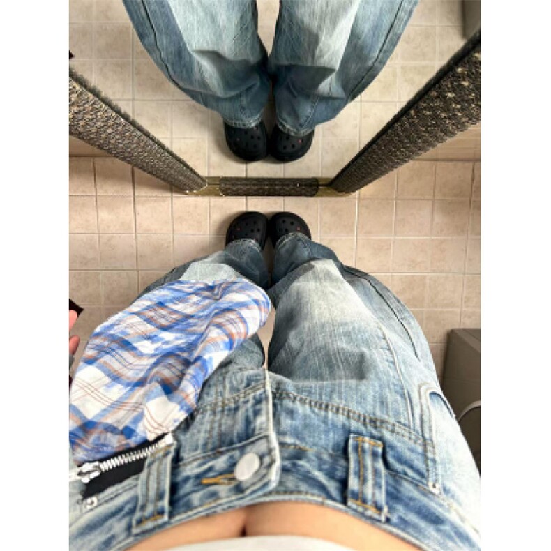 网红款方巾男女秋季牛仔裤P52YW917,男装牛仔裤,星座1112-1