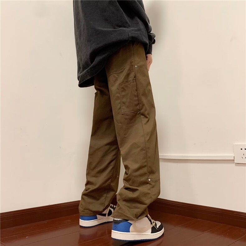 男秋季新款港风休闲裤纯棉特厚松紧E102P43,男装休闲裤,星座1116-2
