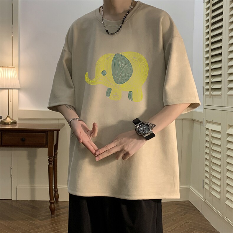 麂皮绒短袖t恤男大码半袖男JD82441-P25,男装T恤,电商A040