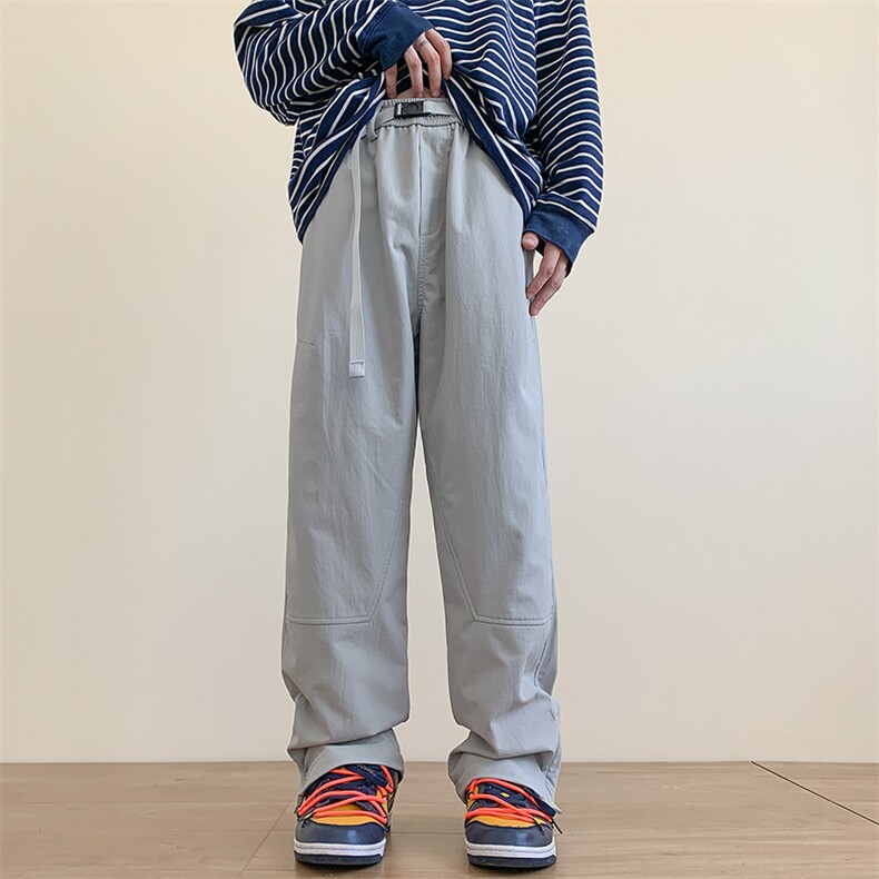 港风秋冬工装裤三条杠开叉拖地宽松休闲伞兵裤男K23321-P50控68,男装工装外套,星座717