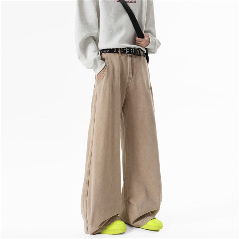 809B!新春现货美式弯刀设计感宽松牛仔裤809B-NK22-P48，男装牛仔裤，星座809B（原星座805）