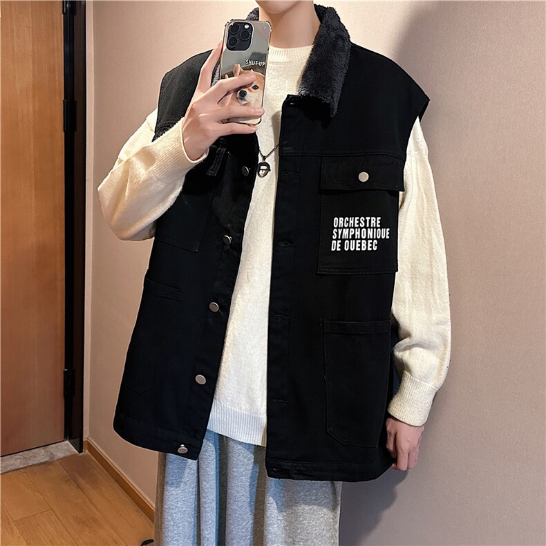 MJ231J-p68-限价98M-5XL抖音情侣棉马甲加绒大码羊羔毛cityboy,女装马甲,星座116