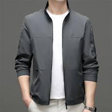 M8305-107钱塘2020-3春秋新款男士立领夹克时尚休闲外套P100，男装夹克，钱塘207-3