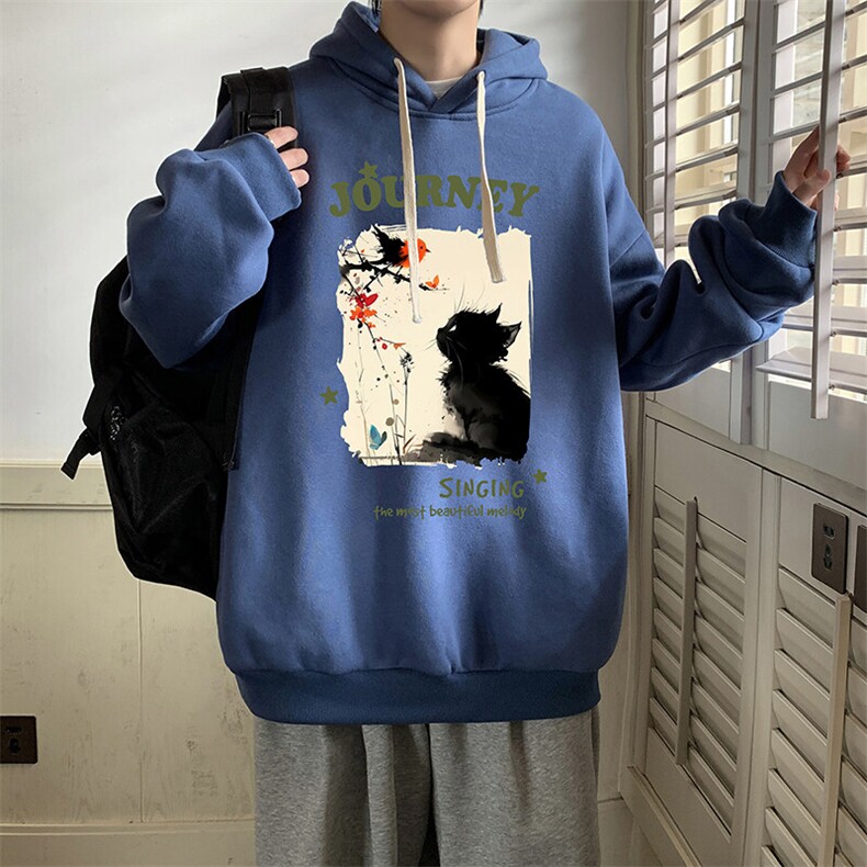 连帽卫衣男大码胖子帽衫大号运动服WY2433-P35,男装卫衣,电商A040