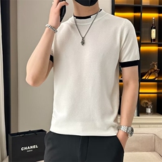 假两件短袖t恤男士新款夏季衣服潮牌日系时尚圆领体恤TM34，男装T恤，星座1116A-2（原606A-1）