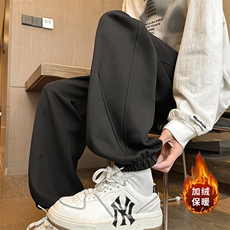 加绒加厚运动裤束脚卫裤M-4XLK823-1特P43加绒K823特P49，男装休闲裤，电商A309