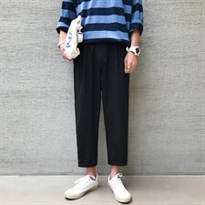 K704-P40(控58)早秋西装坠感休闲裤男士大码宽松直筒裤新款九分裤，男装西服套装，电商B280-1（原A049）