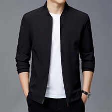 BH2115钱塘2020-2秋季新款男士棒球领夹克外套薄款修身上衣P65，男装夹克，钱塘207-2